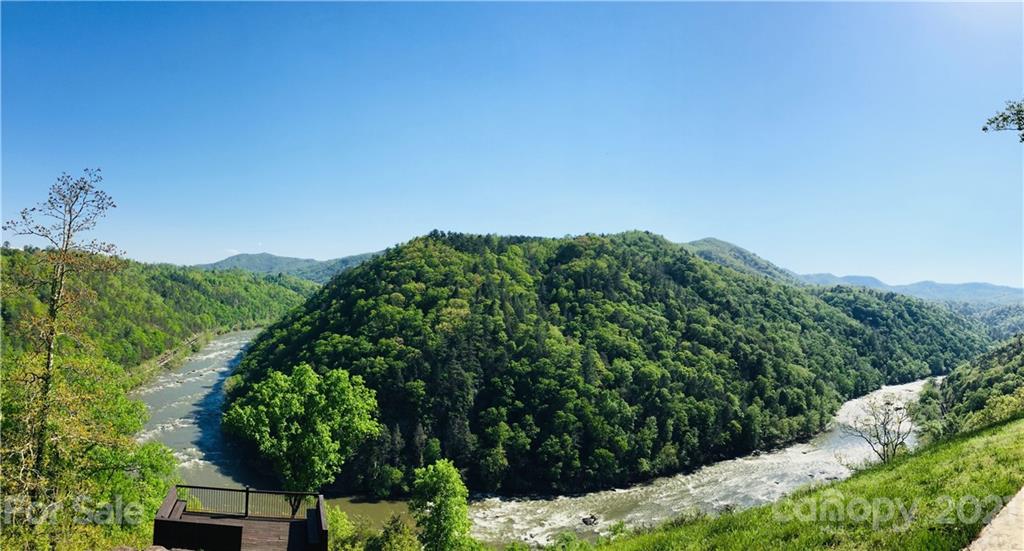 The bend in the mighty French Broad River as viewed from the River Lodge - 141 River Club Trail, Marshall