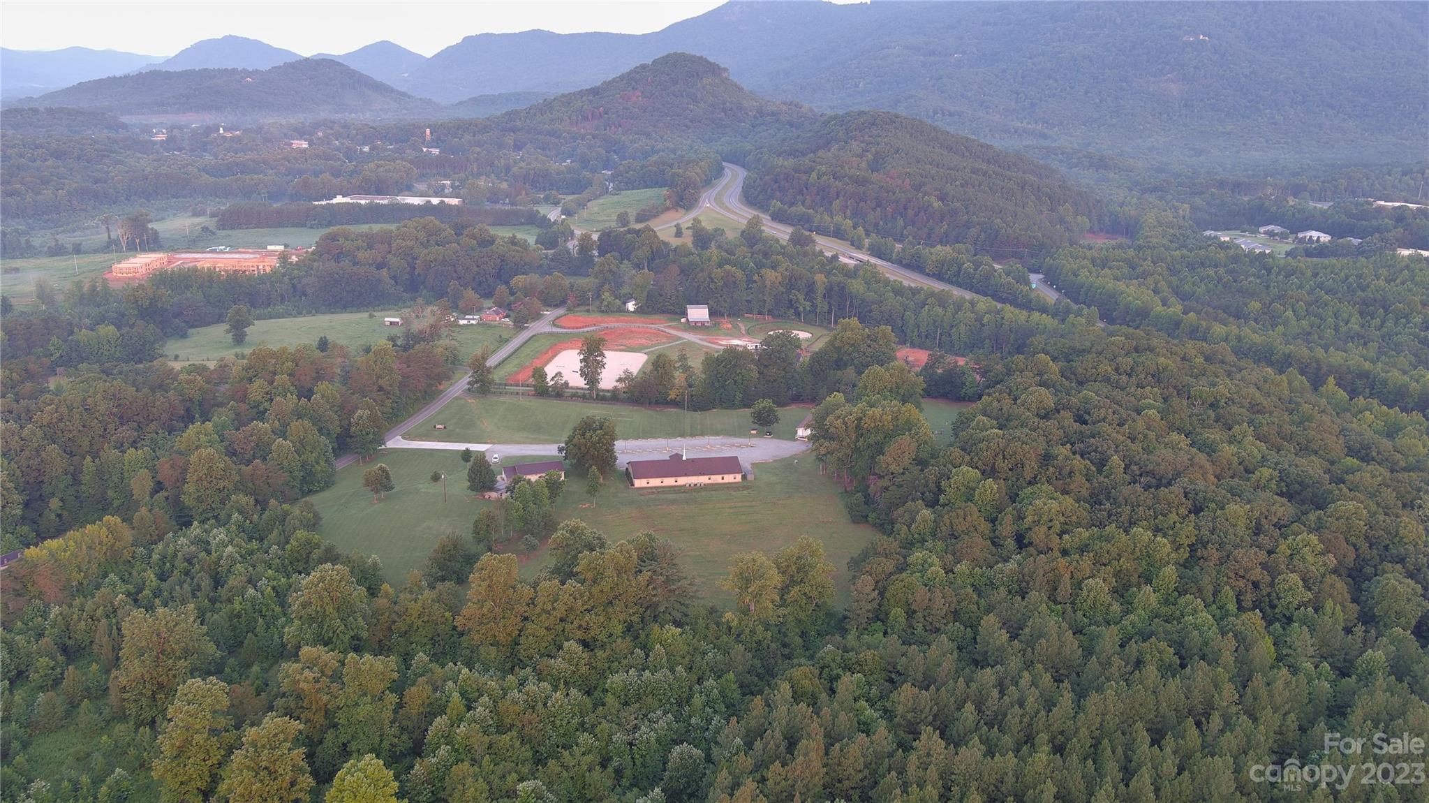 Subject is to the right and in behind the Church and clearing - 0 Fox Mountain Road, Columbus