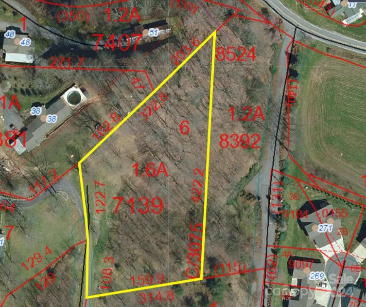 GIS Aerial - Lot 6 Mayflower Court, Waynesville