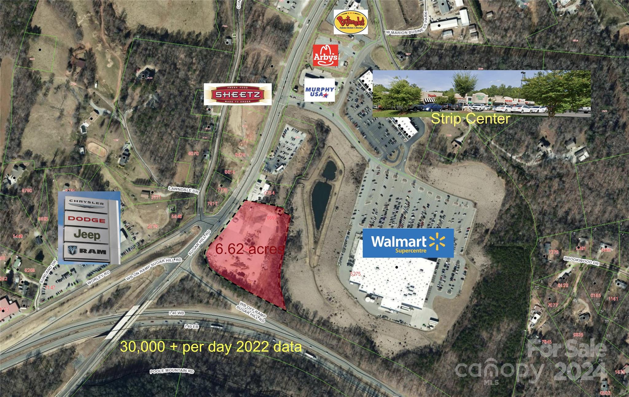 Unimproved Commercial at 2855 Sugar Hill Road, Marion, photo 3 of 4