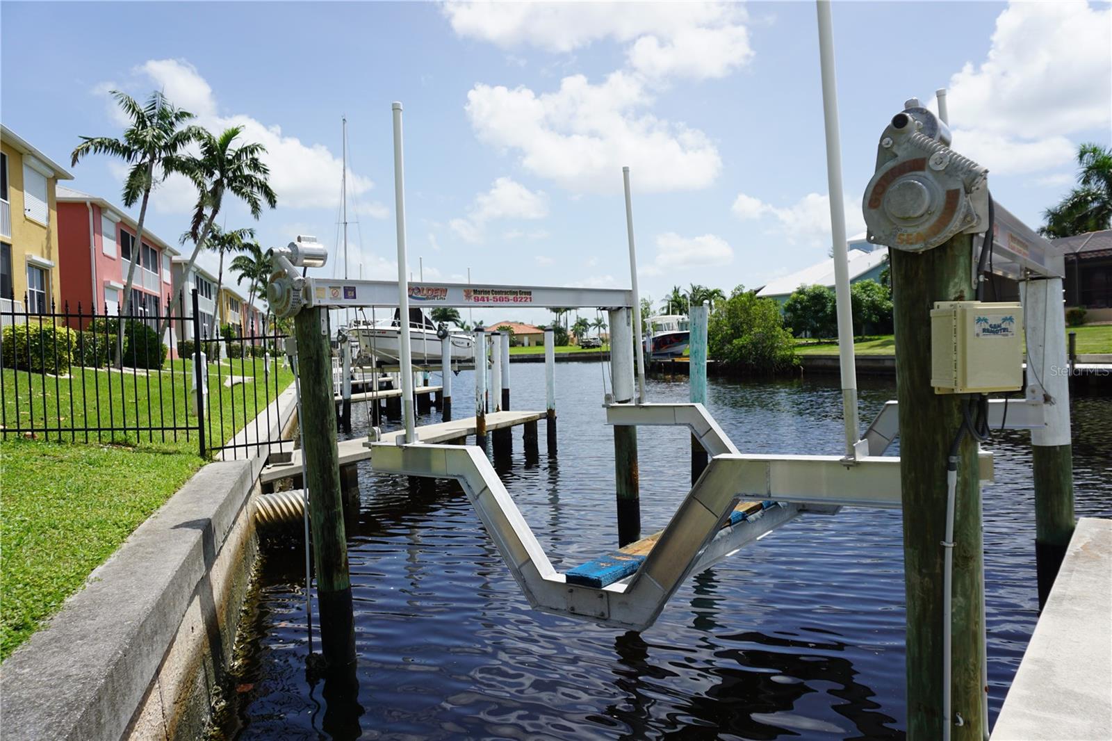 This is your 14,000 lb boat lift - 2000 BAL HARBOR BLVD #1012, PUNTA GORDA