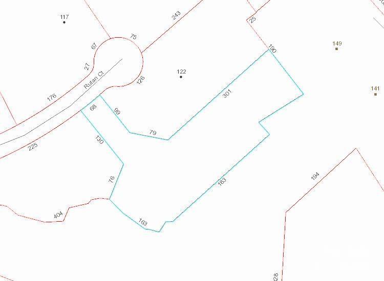 Plat w Demensions - Lot 3 Rutan Court, Mooresville