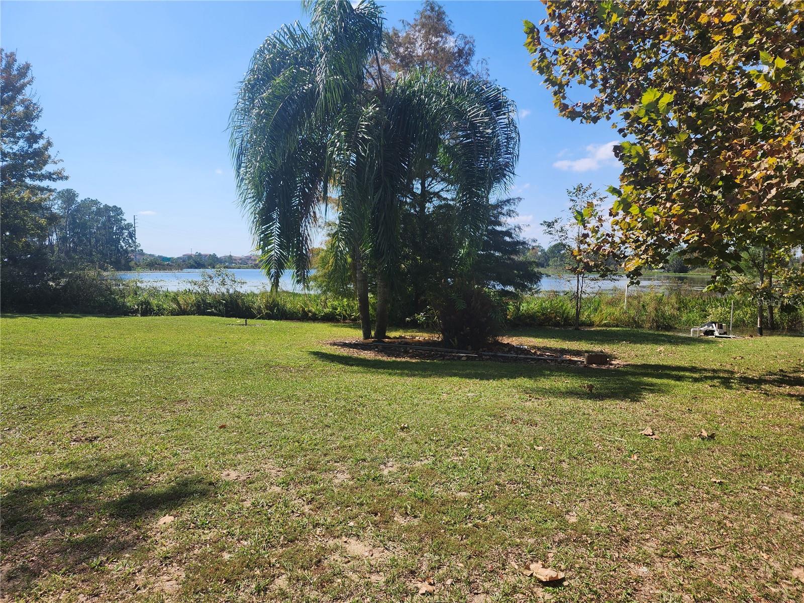 REAR YARD OVERLOOKING THE LAKE - 14902 ARRENA RD, WINTER GARDEN