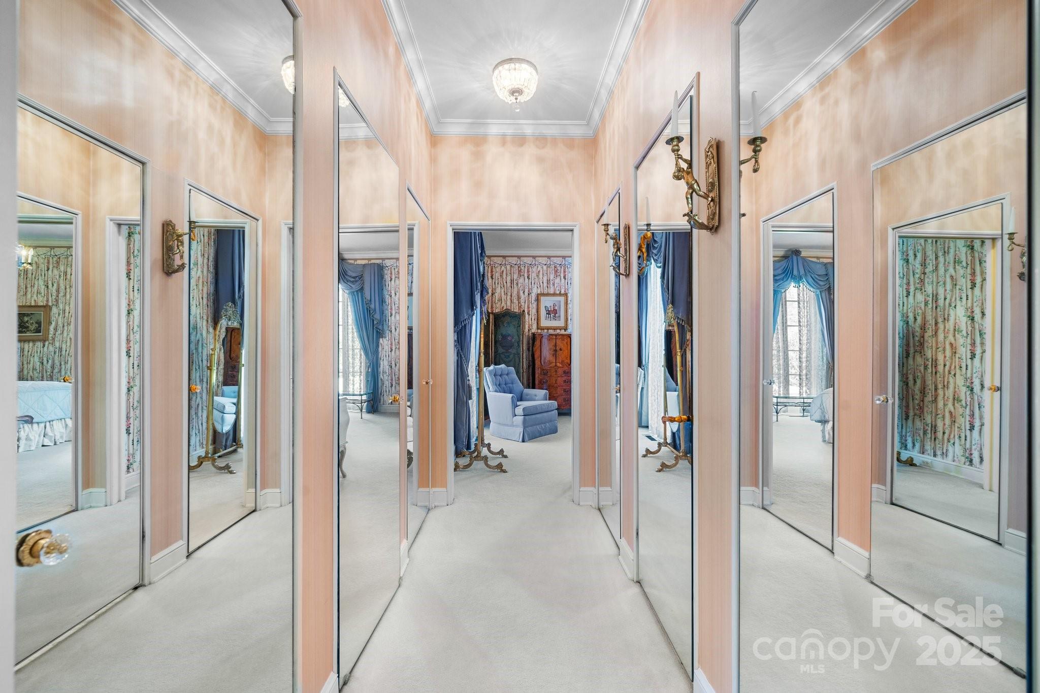 Mirrored Doors Along Hall to 2nd Primary Bedroom/Bath on Main Level - 135 Claron Place SE, Lenoir
