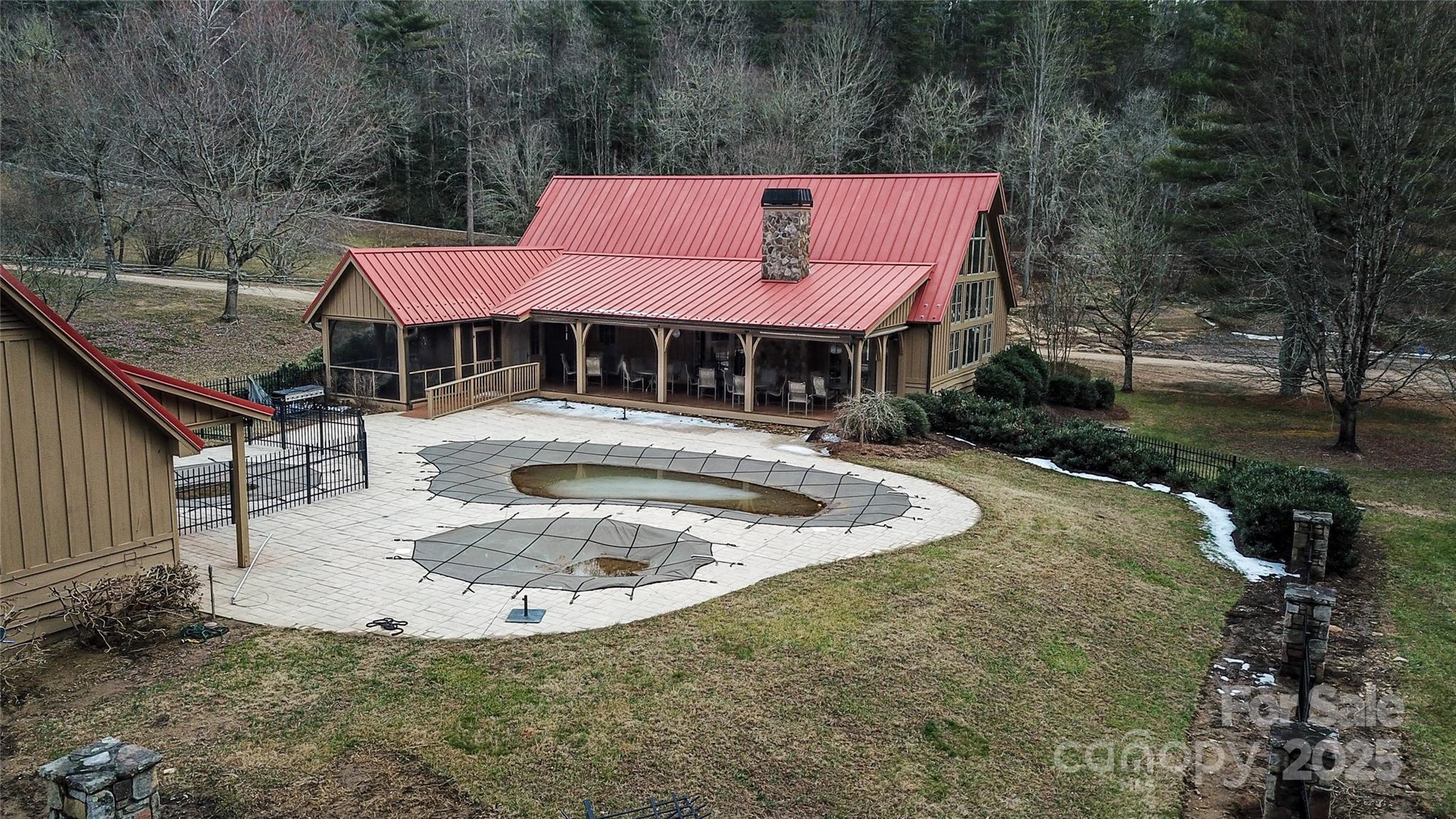 Community Clubhouse back view - 0000 Stepp Ridge Court, Hendersonville