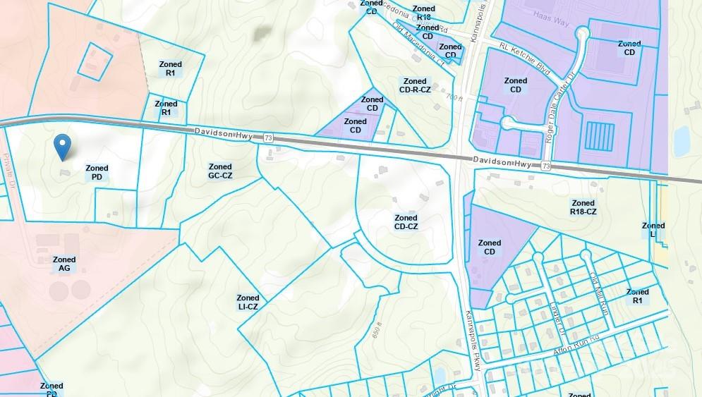 current zoning - 6755 Davidson Highway, Concord