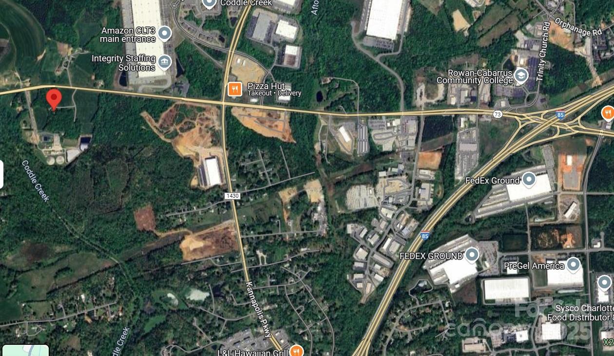overhead showing proximity to Kann Pkwy & I-85 - 6755 Davidson Highway, Concord