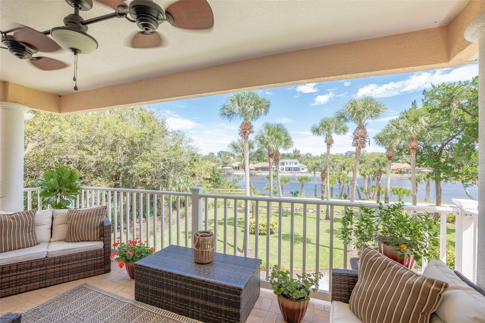 2nd floor lanai with Intercoastal view - 50 PALM HARBOR PKWY #32, PALM COAST