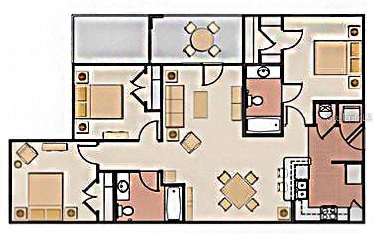 Floor Plan - 8010 TUSCANY WAY #5301, DAVENPORT