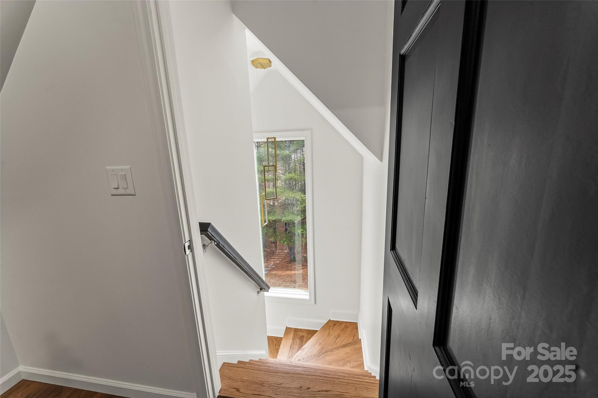 Stairway to second floor - 1441 Southpointe Drive, Morganton