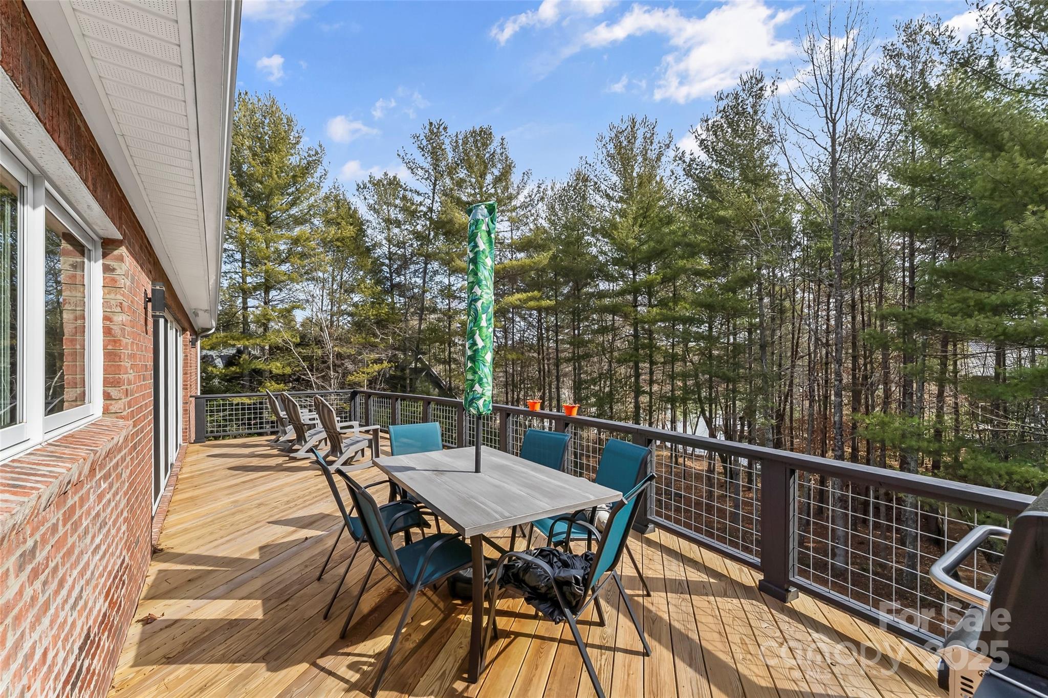 Large, private back deck - 1441 Southpointe Drive, Morganton