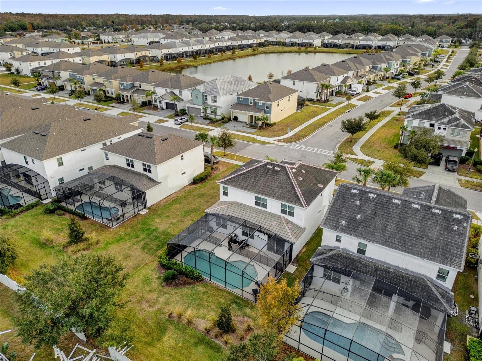Aerial rear - 4501 MONADO DR, KISSIMMEE