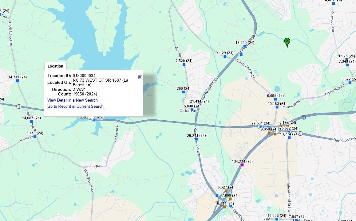 Avg daily traffic count in 2024 - 19,050 - 6755 Davidson Highway, Concord