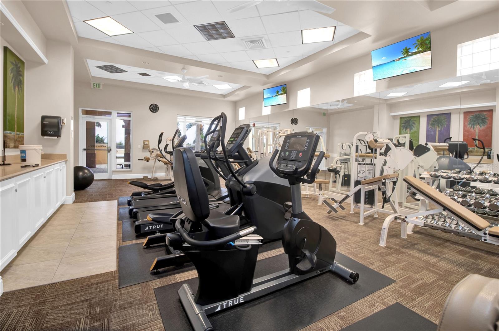Amenities Fitness center with lockers, steam & sauna just off the pool deck - 3321 SUNSET KEY CIR #502, PUNTA GORDA