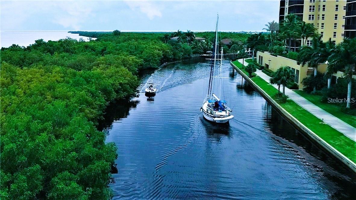 You'll see Manatee, Dolphin and more as you walk the path that circles around the whole island. Also great views of marine traffic from you lanai. - 3321 SUNSET KEY CIR #502, PUNTA GORDA