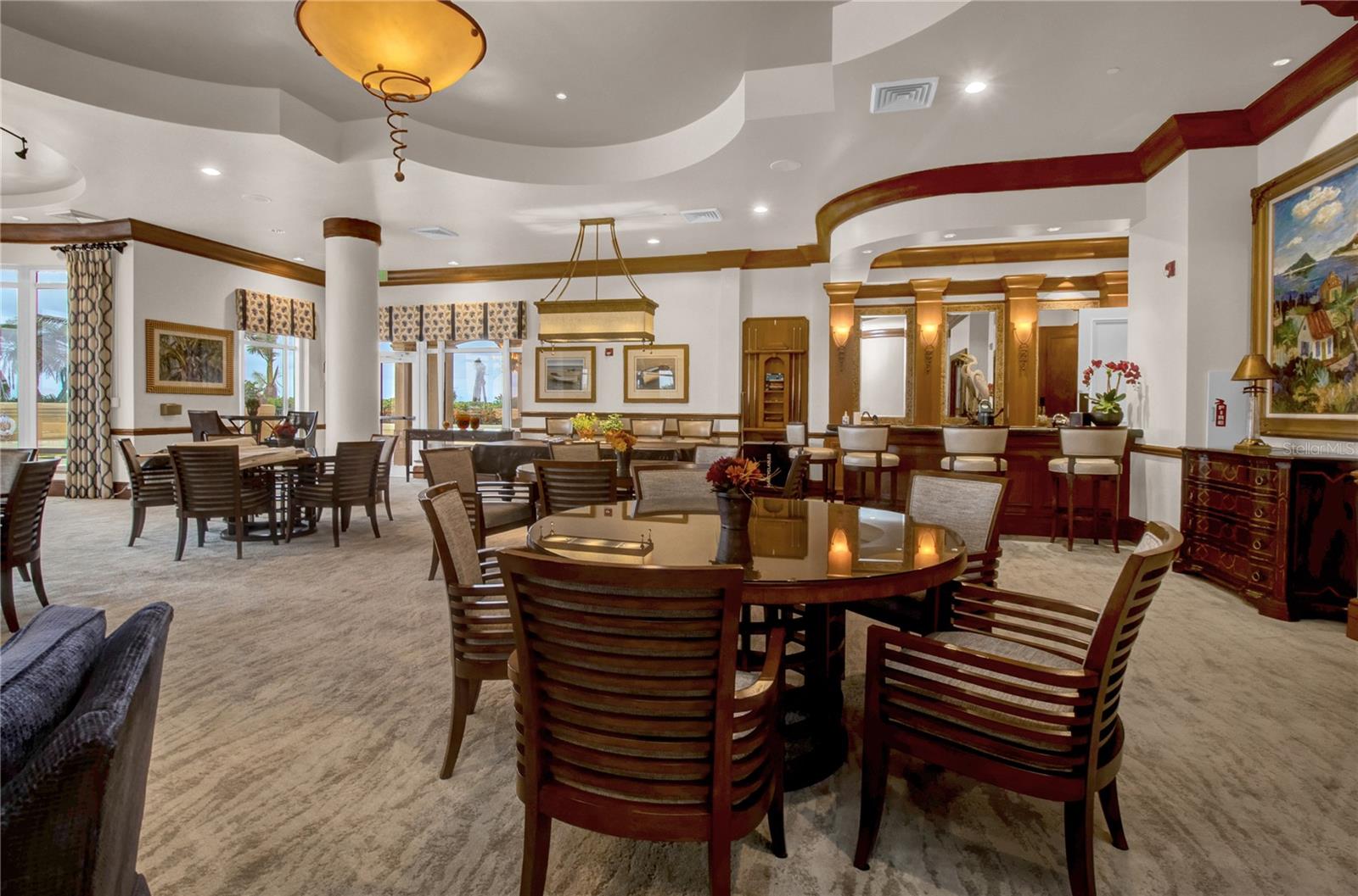 Amenities Grand Salon, Bar and Billards - 3321 SUNSET KEY CIR #502, PUNTA GORDA