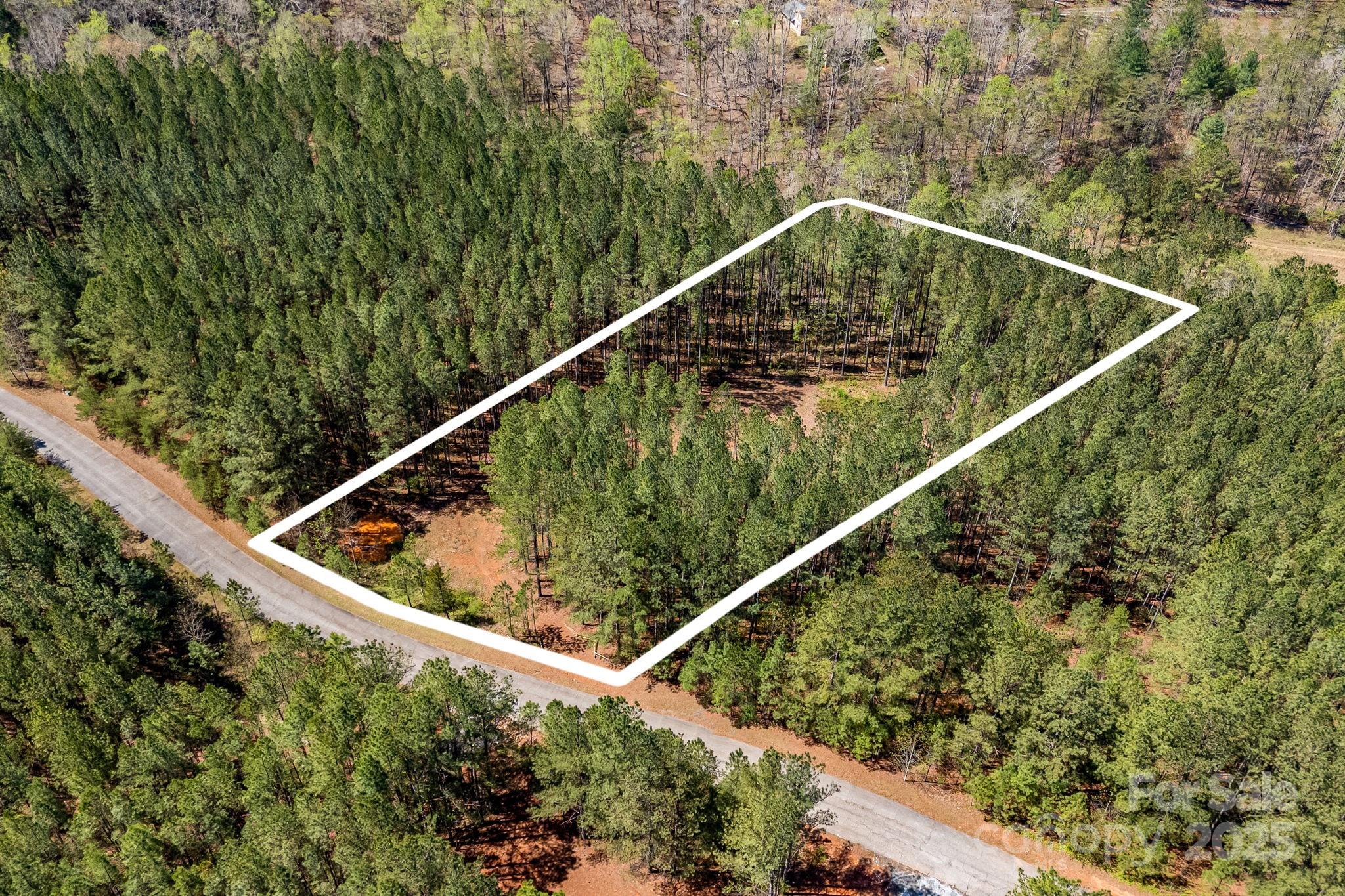 Aerial view- lot lines are approximate. - 19 Sunset Drive, Mill Spring