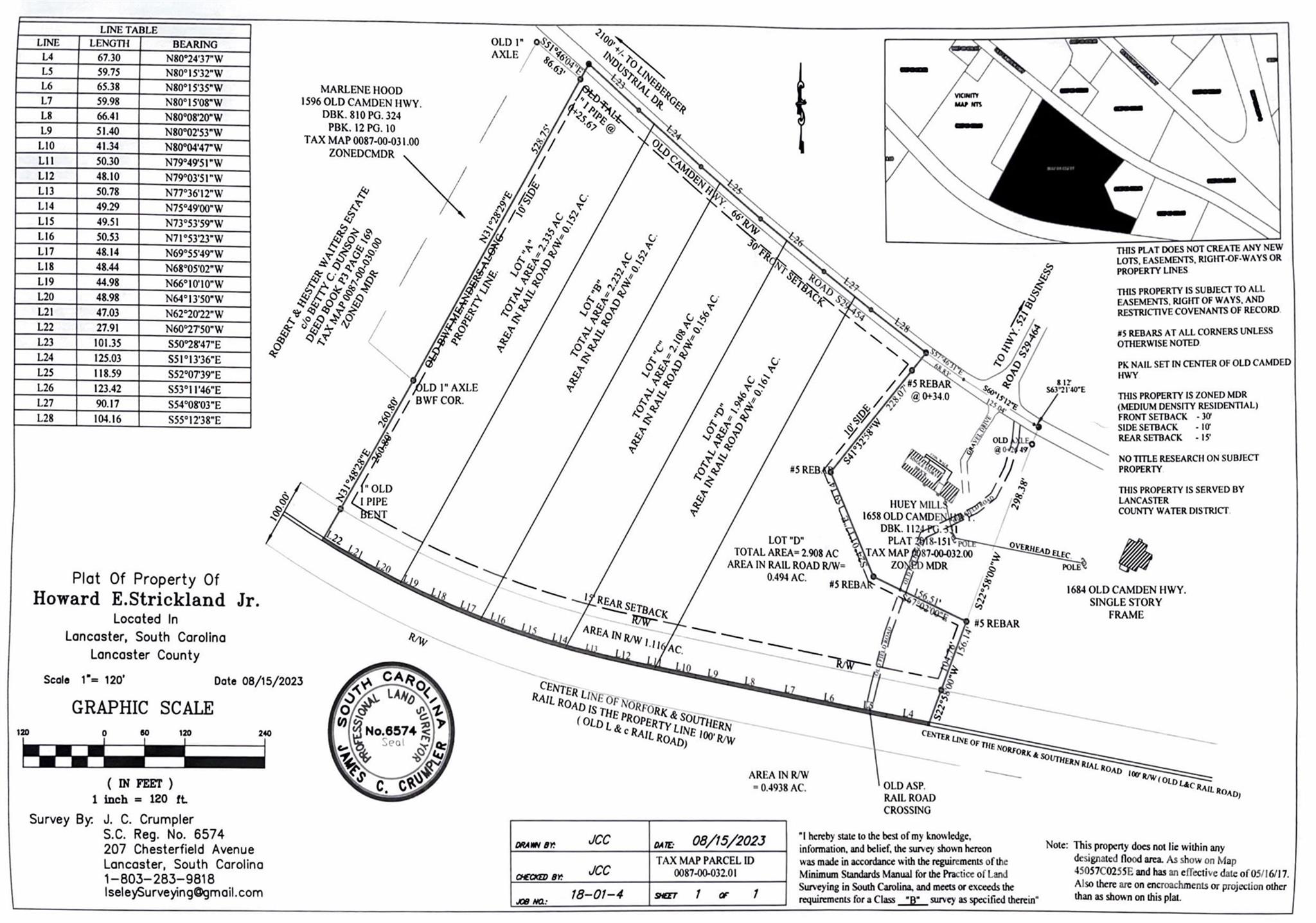 11.53 acres Old Camden Highway