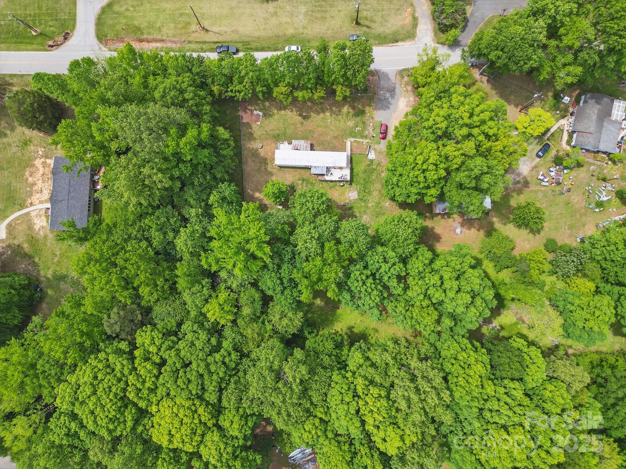 Aerial view of subjects lot - 10420 Silver Mine Road, Indian Land
