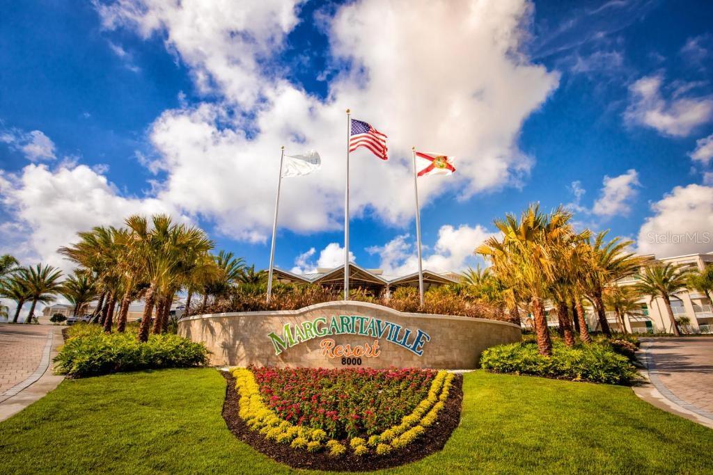 Welcoming entrance to Margaritaville Resort Orlando in Kissimmee near Disney - 2988 SALTED RIM RD, KISSIMMEE