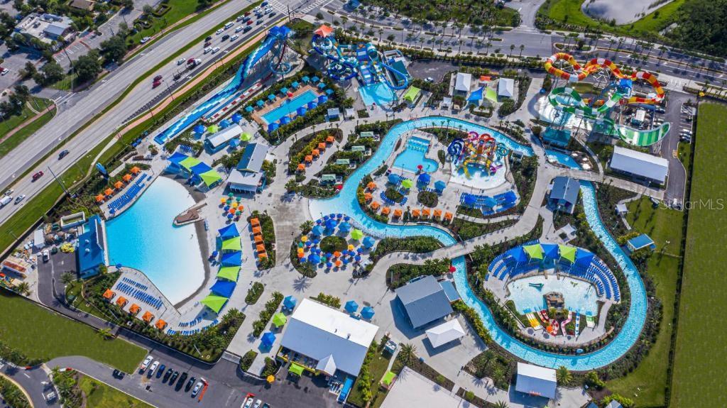 Aerial view of Island H2O Water Park at Margaritaville Resort Orlando near Disney - 2988 SALTED RIM RD, KISSIMMEE