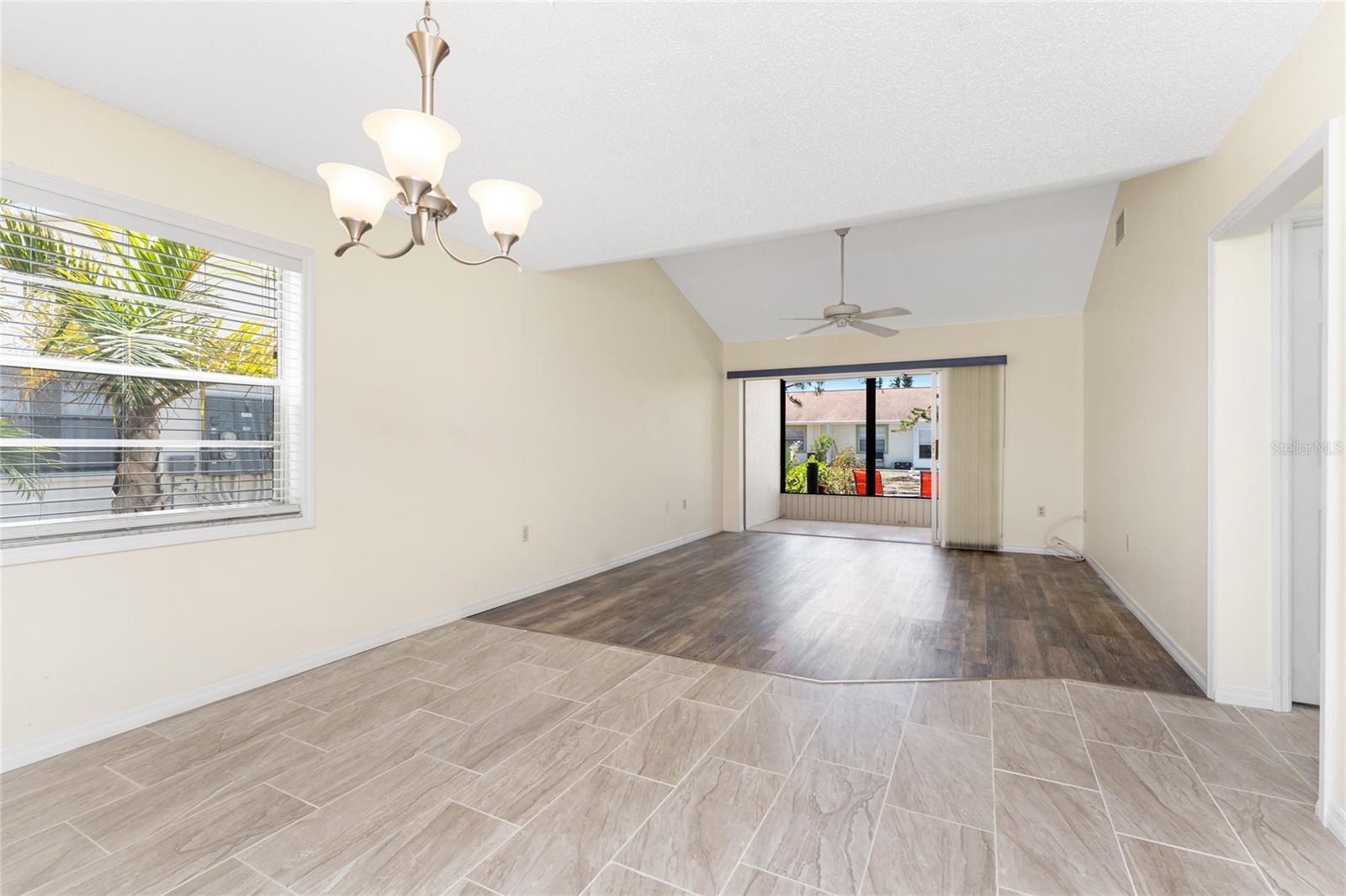 Very open floor plan, with combined dining area and Main living area - 6796 GASPARILLA PINES BLVD #63, ENGLEWOOD