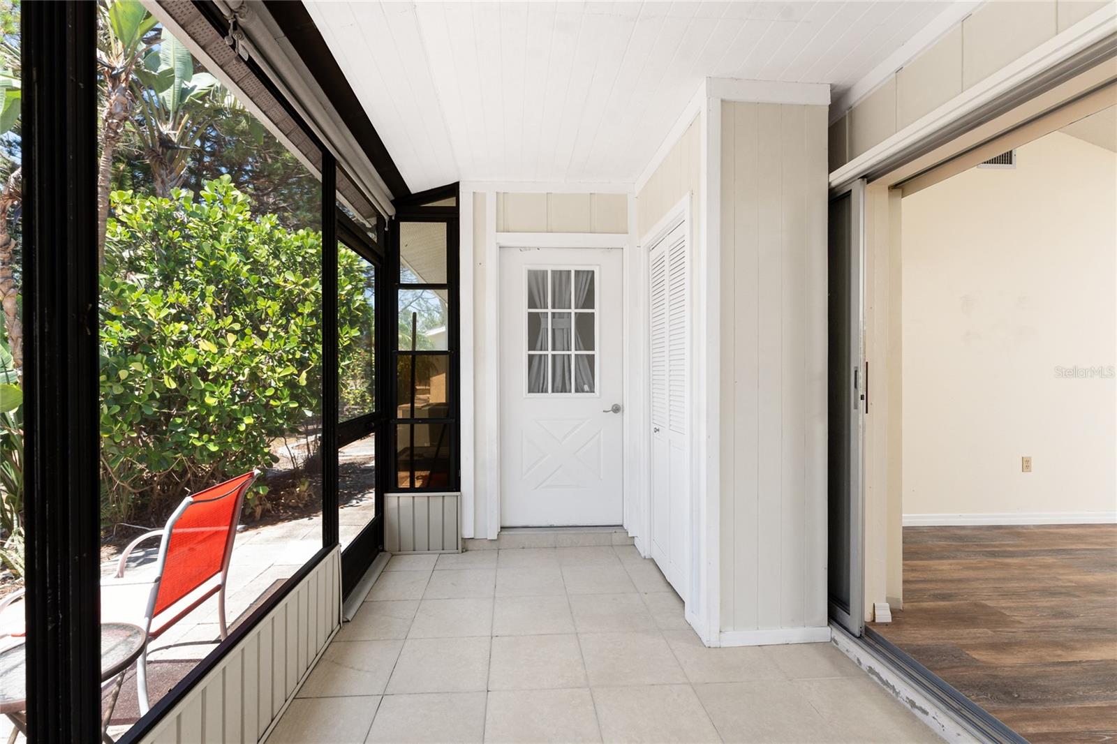 Lanai has a small closet for some extra storage - 6796 GASPARILLA PINES BLVD #63, ENGLEWOOD
