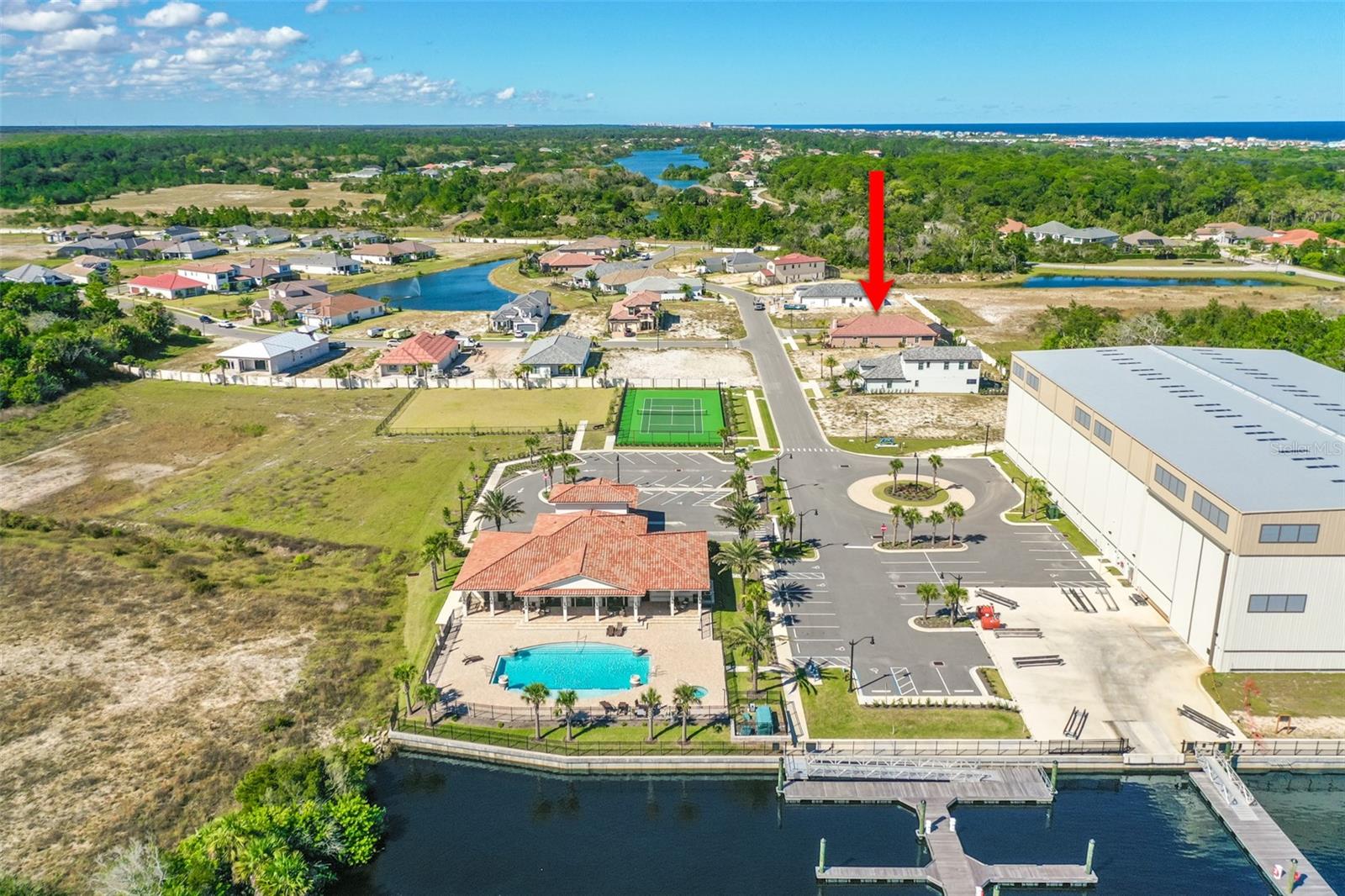 Red Arrow is the Lot - 14 RIO VISTA DR, PALM COAST
