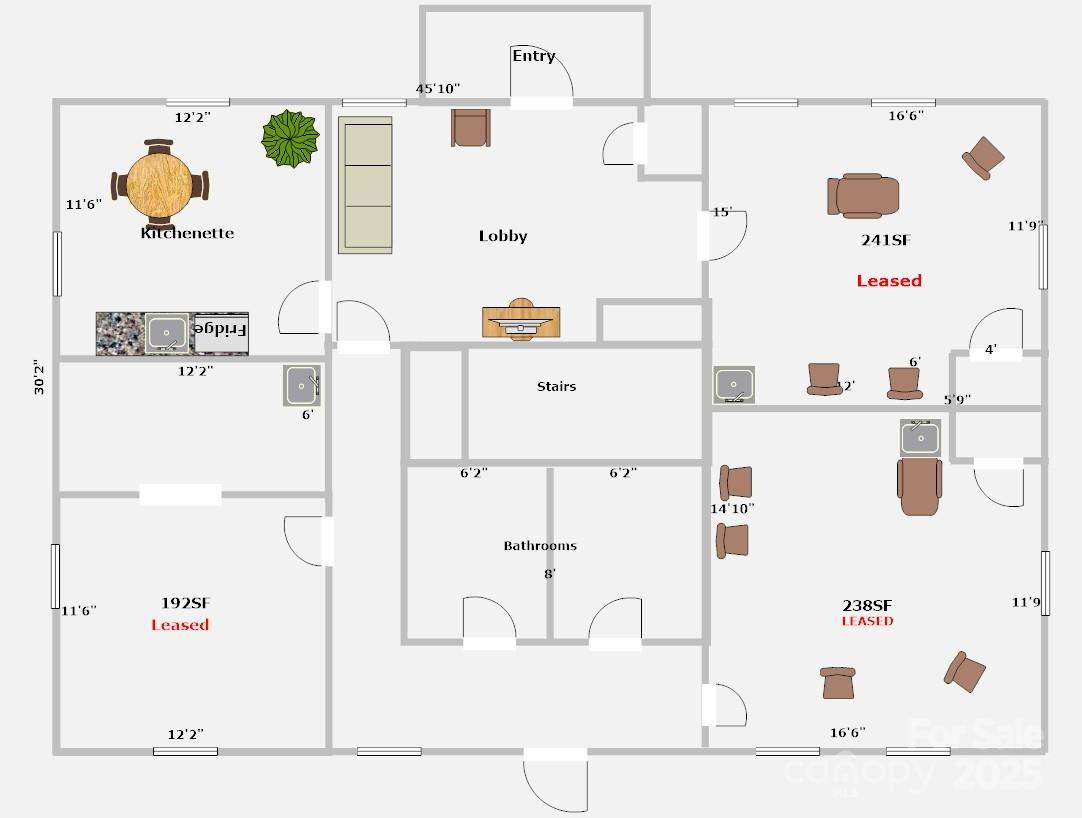 First Floor Layout - 5513 Monroe Road, Charlotte