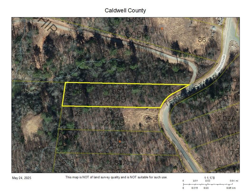 Aerial Map - Lot# 130 Terra Vista Drive, Lenoir