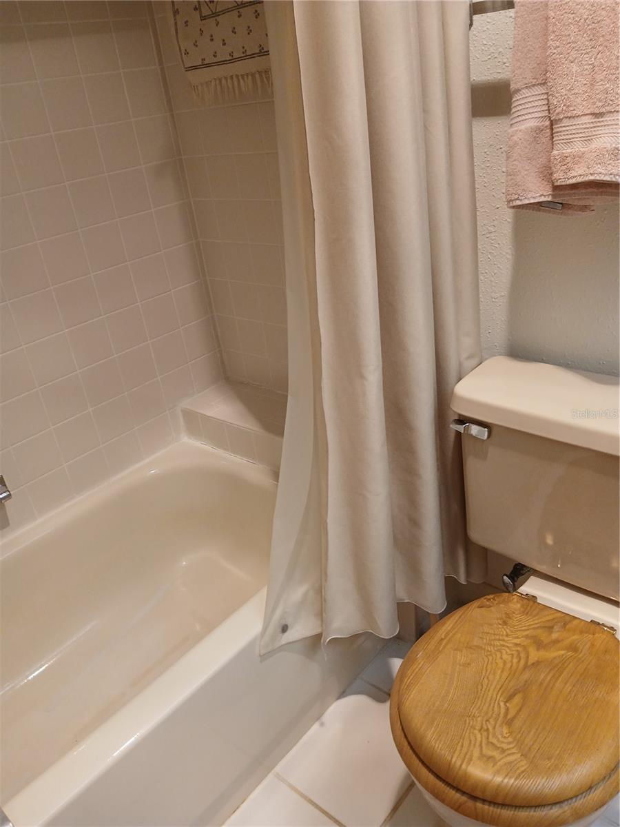 HALL BATH WITH TUB/SHOWER COMBO - 6050 CHESHAM DR #3, NEW PORT RICHEY