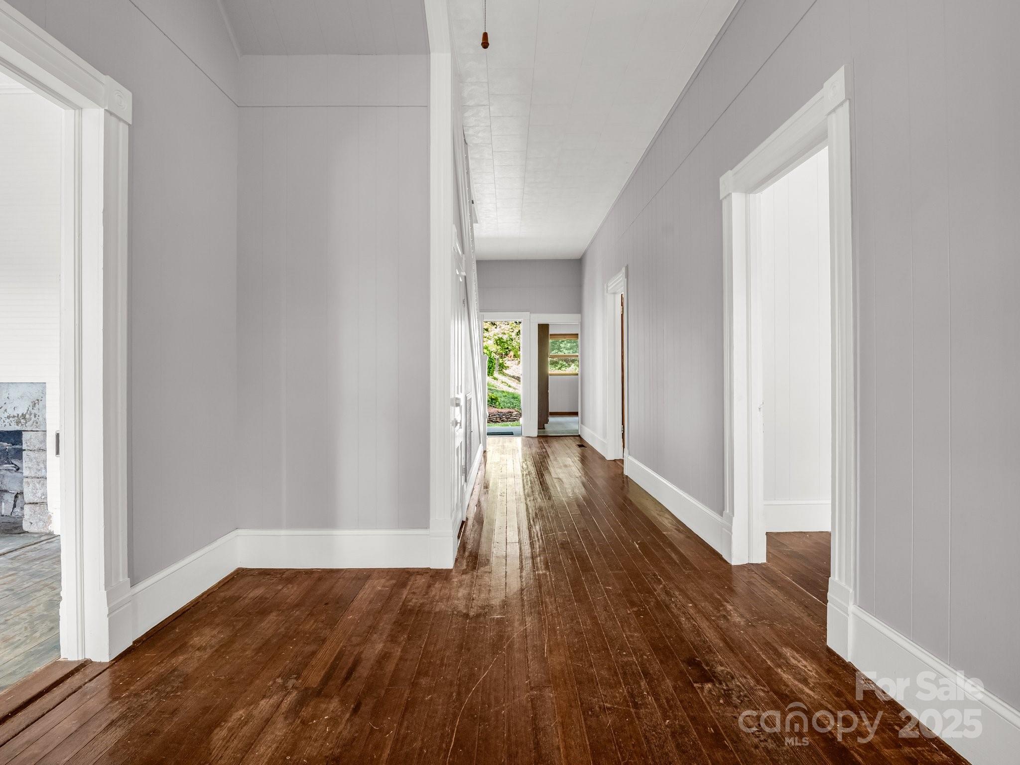 Hall to front entry - 1111 Bills Creek Road, Lake Lure