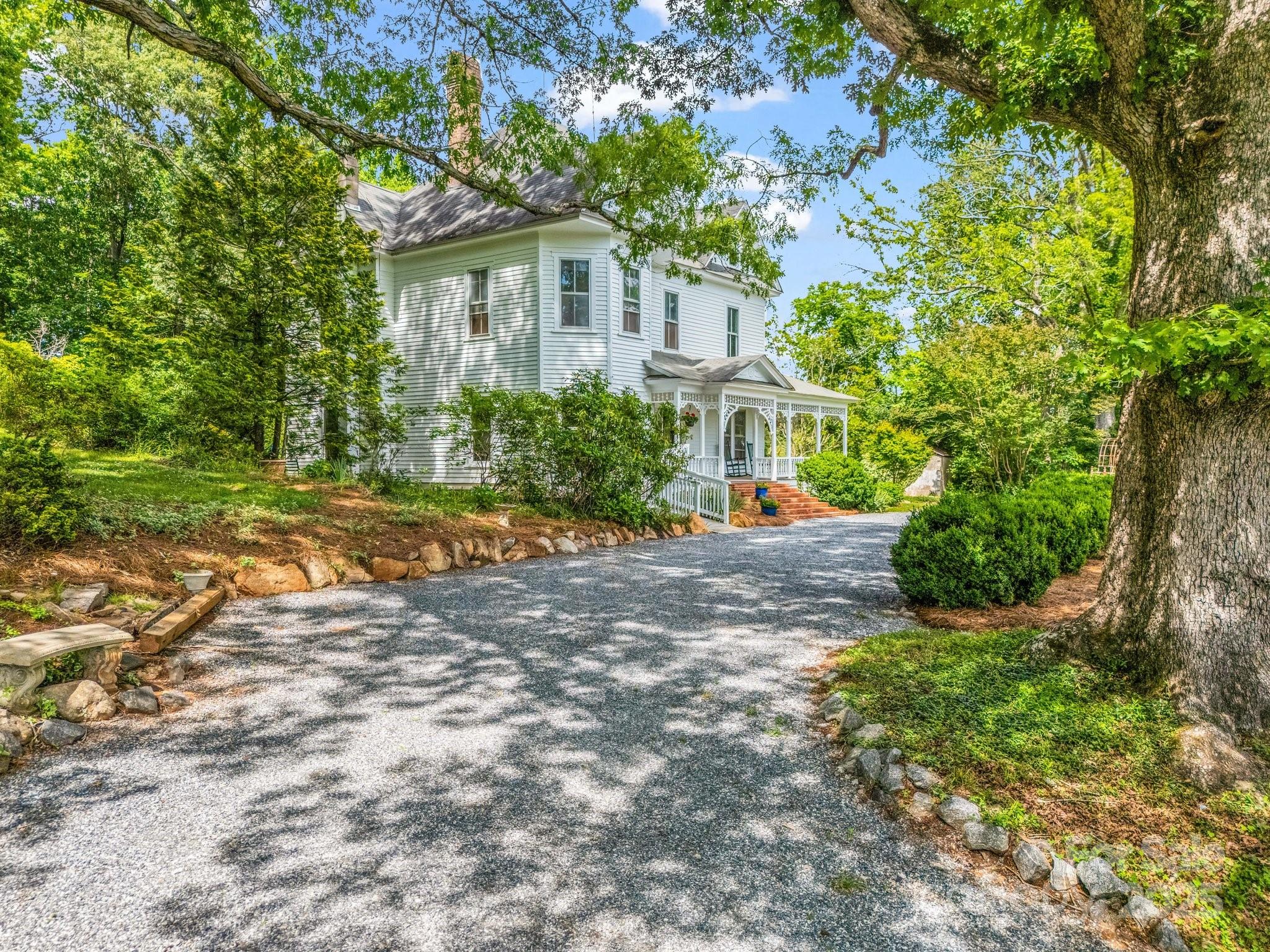 Ample parking to barns and home - 1111 Bills Creek Road, Lake Lure