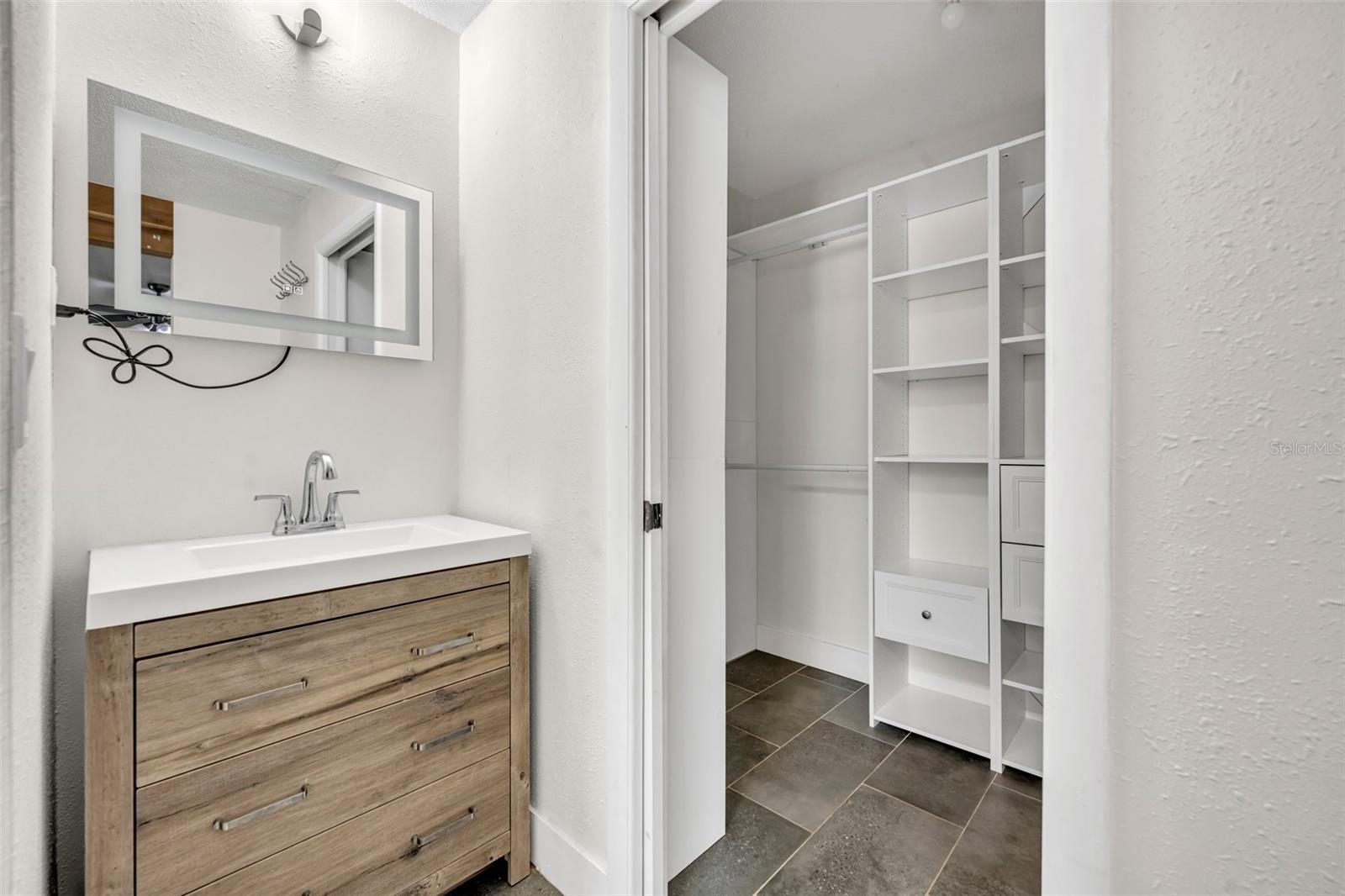 master bathroom/closet - 40 BLARE DR, PALM COAST