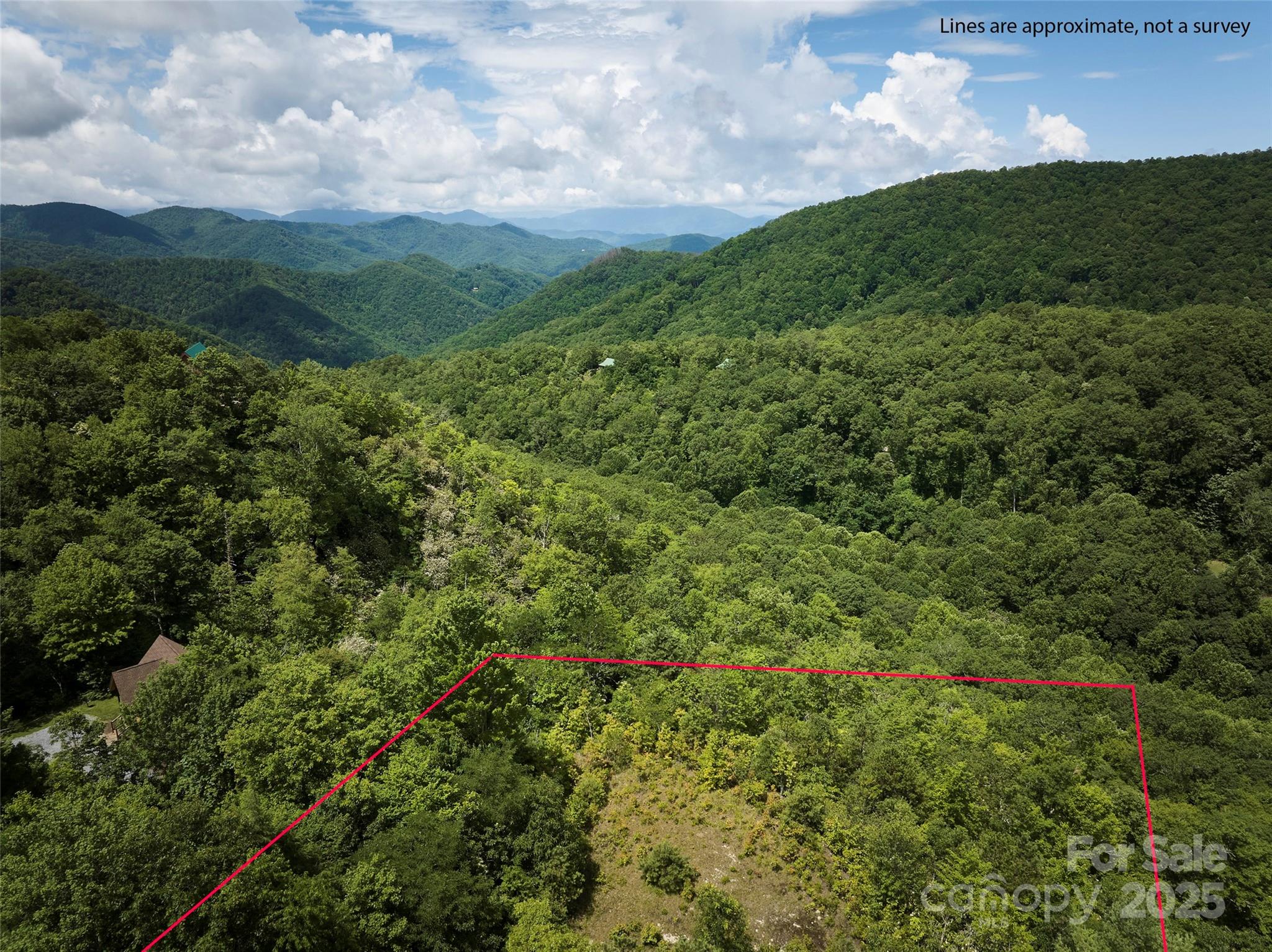 Estimated Property Lines - NOT A SURVEY - Lot 24 Piedmont Way, Bryson City