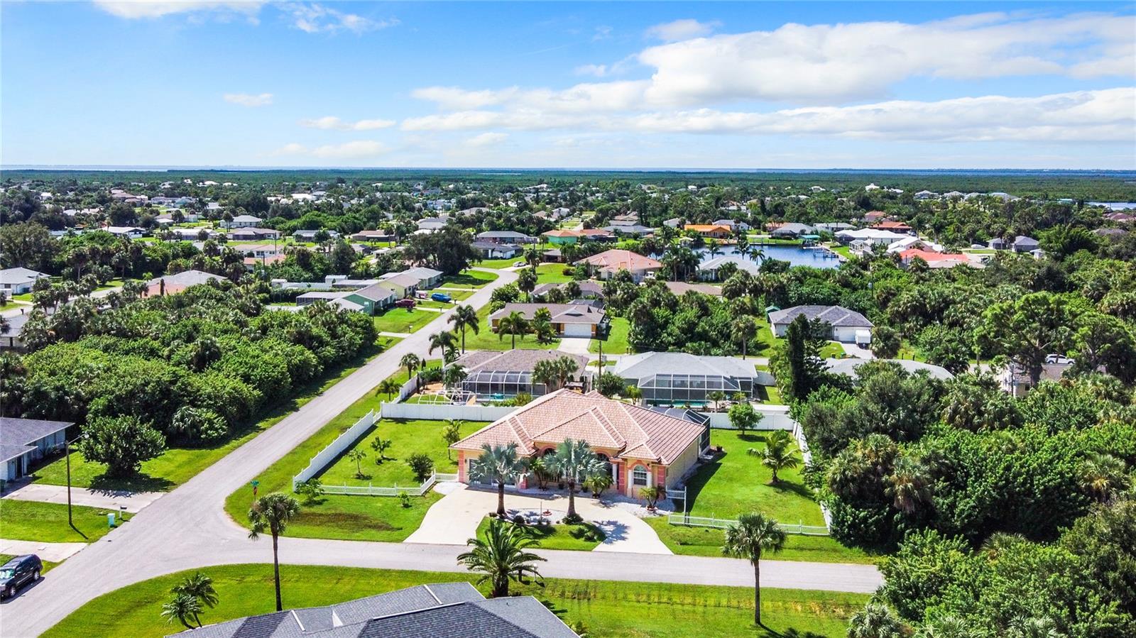 AERIAL VIEW OF THE HOME - 18065 WING AVE, PORT CHARLOTTE
