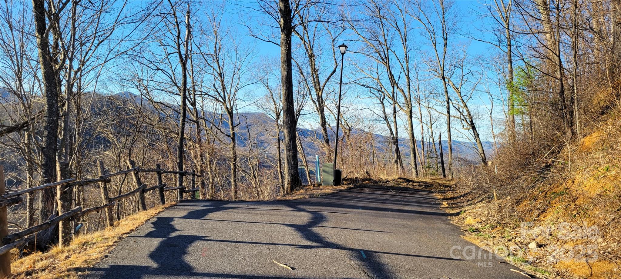 SW view of Holiday Dr. Lot starts at end of pavement - 22 Holiday Drive, Waynesville