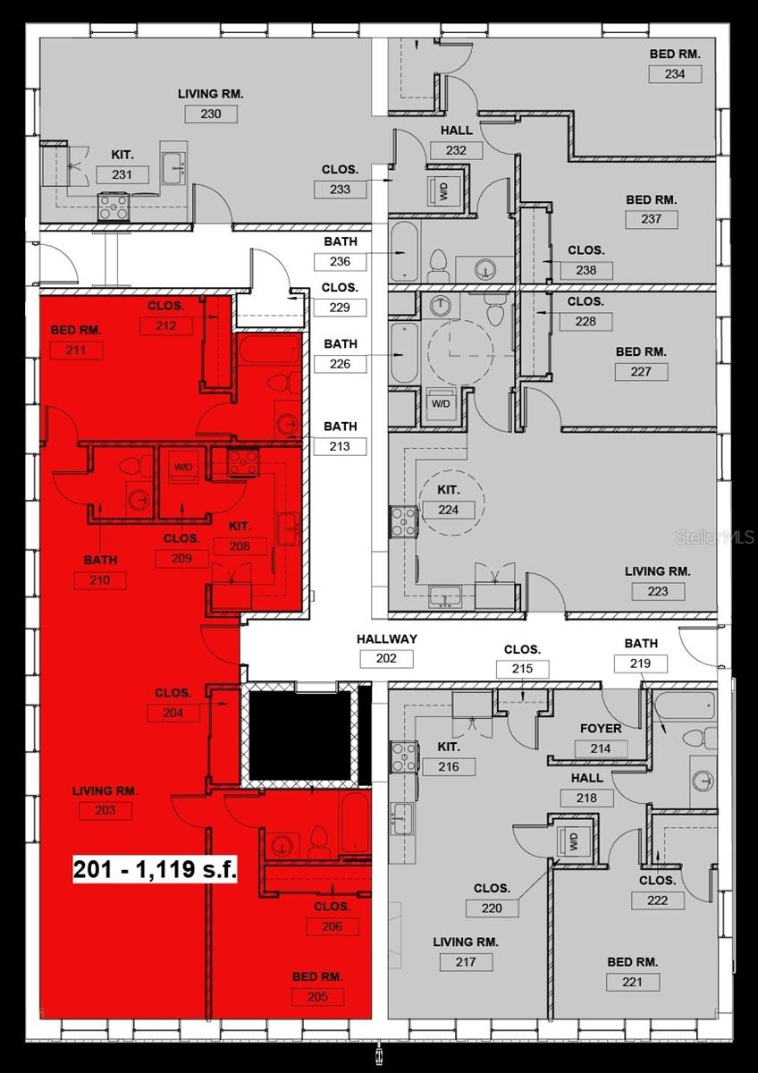 Unit 201 Floor Plan - 244 E PARK AVE, LAKE WALES