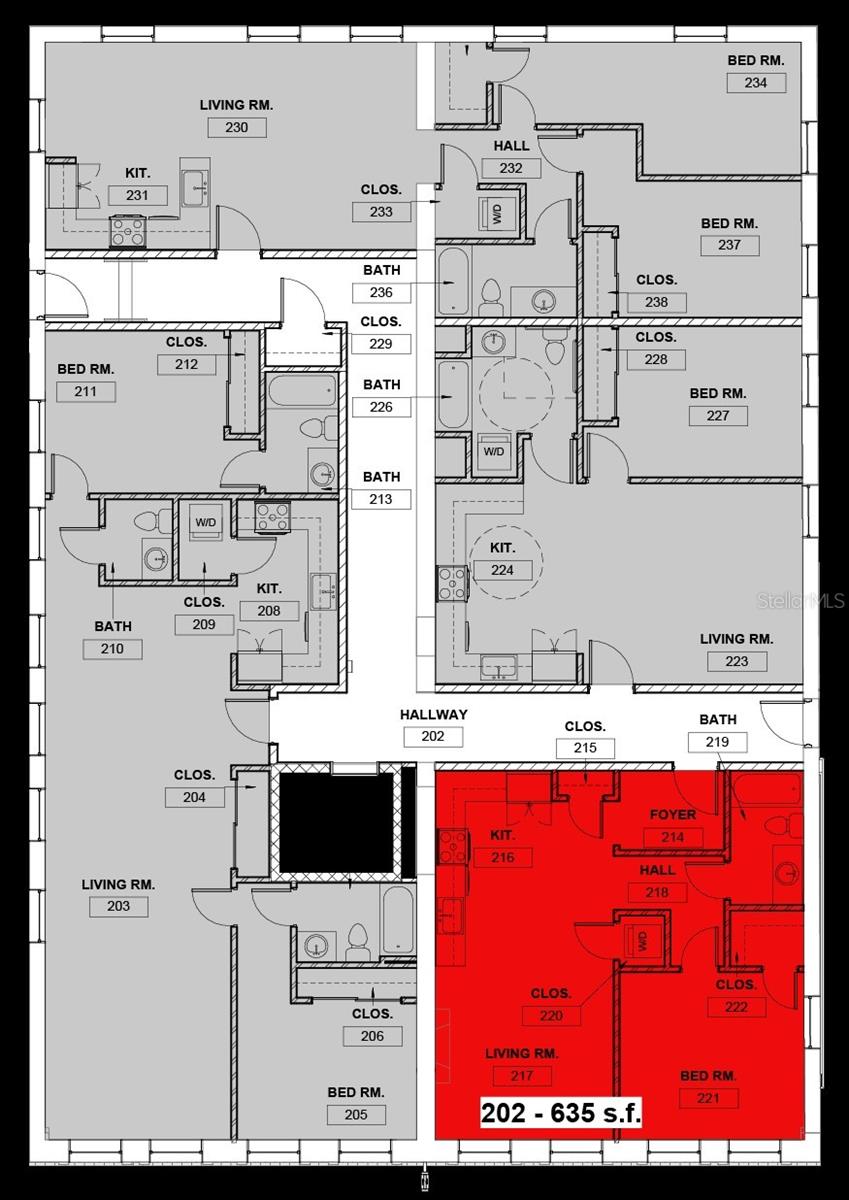 Unit 202 Floor Plan - 244 E PARK AVE, LAKE WALES