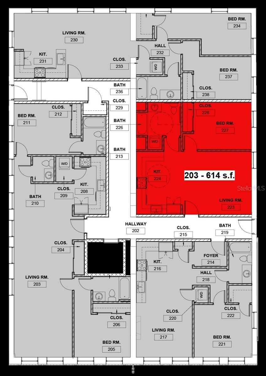 Unit 203 Floor Plan - 244 E PARK AVE, LAKE WALES