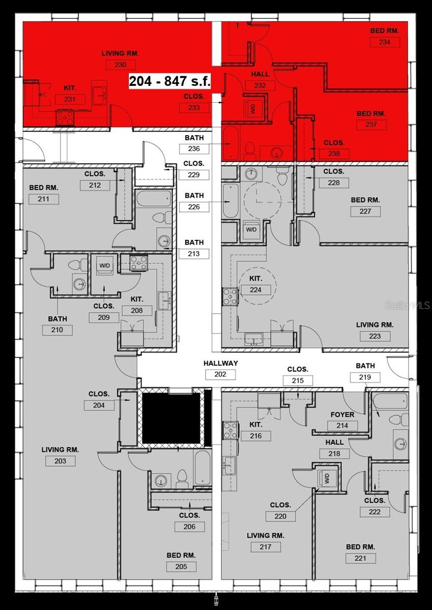 Unit 204 Floor Plan - 244 E PARK AVE, LAKE WALES