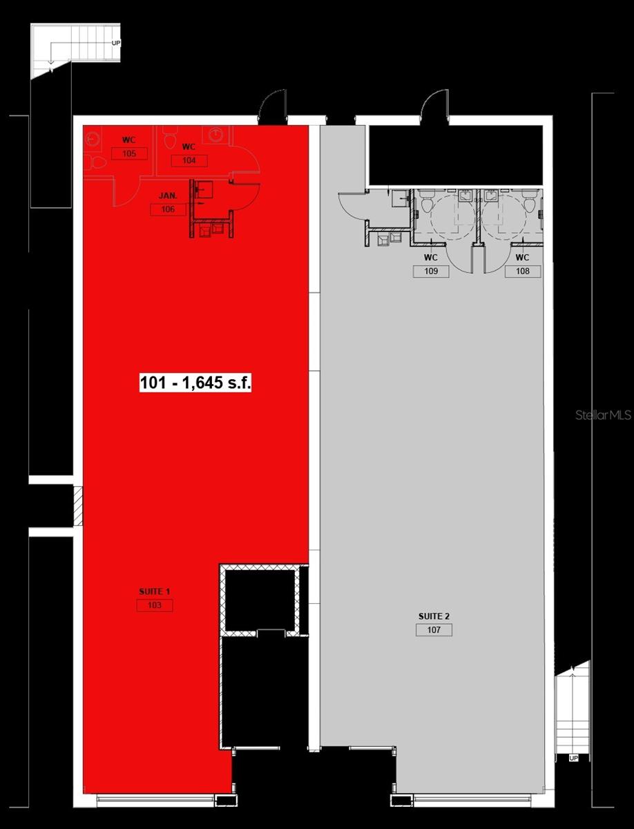 Commercial Suite 101 Floor Plan - 244 E PARK AVE, LAKE WALES