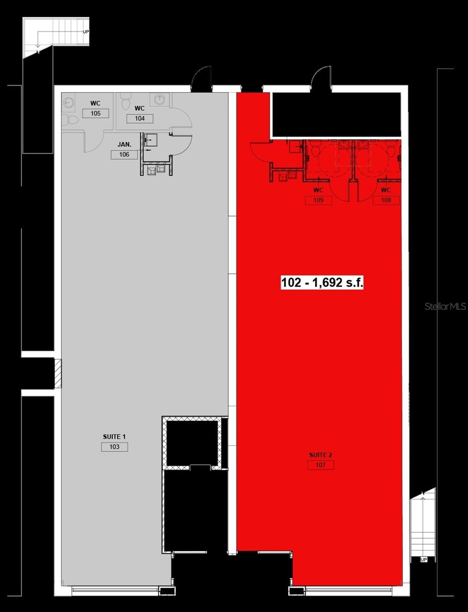 Commercial Suite 102 Floor Plan - 244 E PARK AVE, LAKE WALES