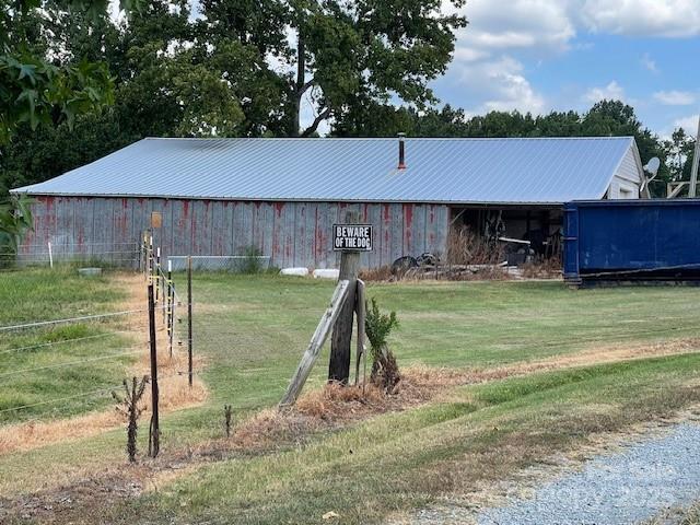 Side view of the workshop - 3513 Gilboa Road, Marshville