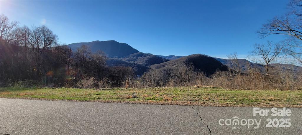 Winter view from subd street over Lot 37 - 35 Rons Ridge, Waynesville