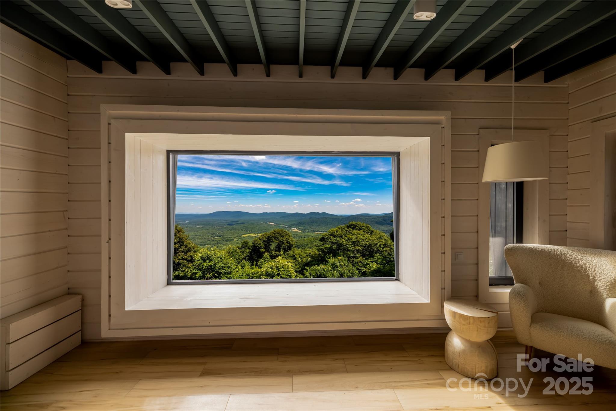 Actual view from "Mock" home on lot. Home does not exist. Imagine this view from your living or bedroom. - 2957 Creston Drive, Black Mountain