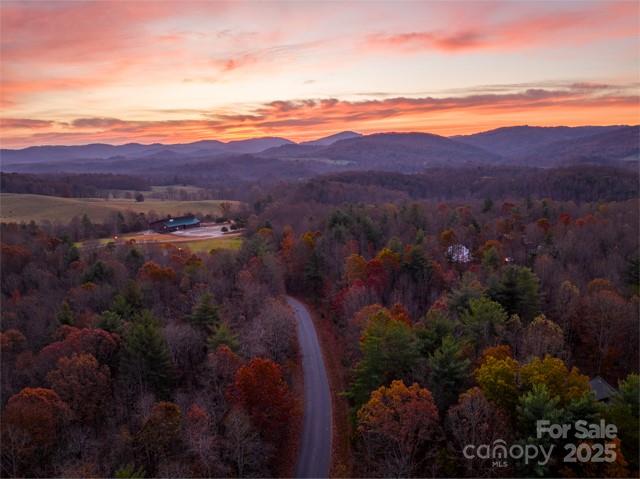 Sunrise over Zinzendorf with fall colors - Lot 24 Zinzendorf Lane, Moravian Falls