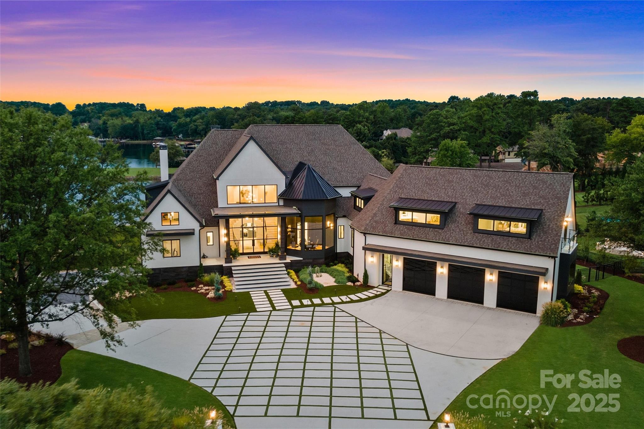 Front Elevation Twilight - 17235 Connor Quay Court, Cornelius