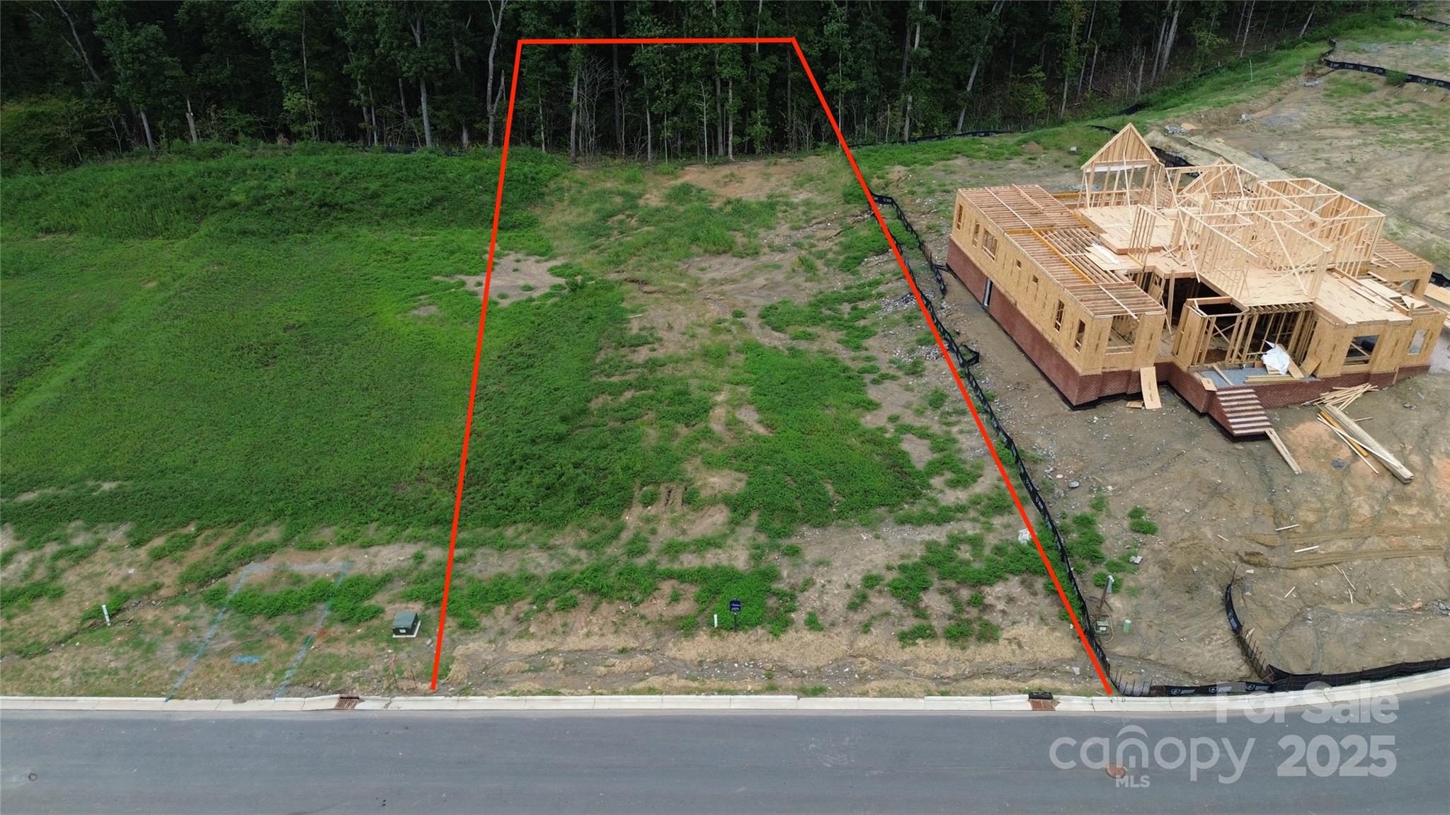 Lot #3 in Davidson Woods. Lines are not to scale and are meant to give a general idea of lot size and shape. Please refer to the plat map by developer. - 1413 Samuel Spencer Parkway, Davidson