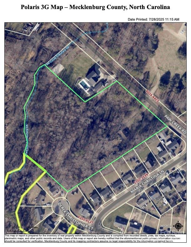 Acreage at 6109 Paw Creek Road, Charlotte